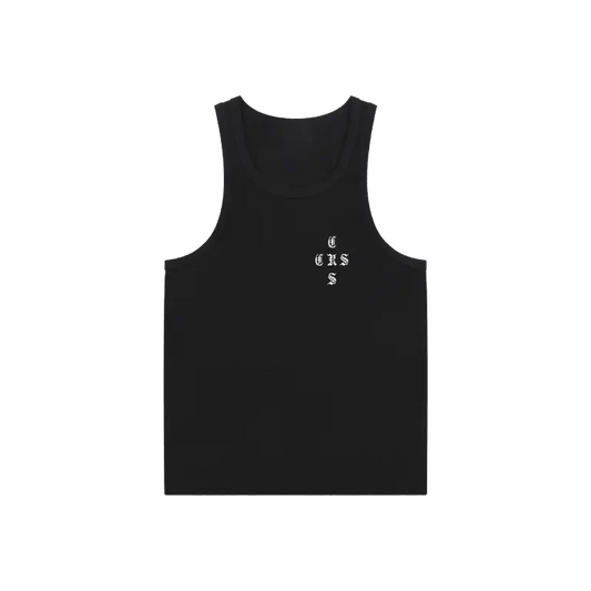 Black Bloom Tank Top