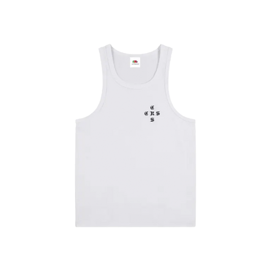 White bloom Tank Top